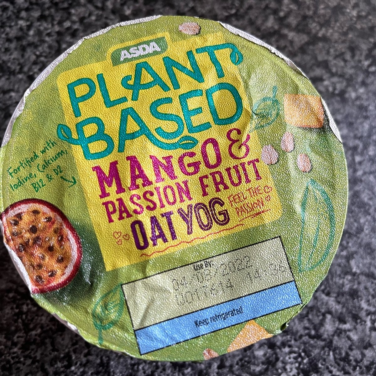 Asda Plant Based Mango & Passion Fruit Oat Yogurt Reviews abillion