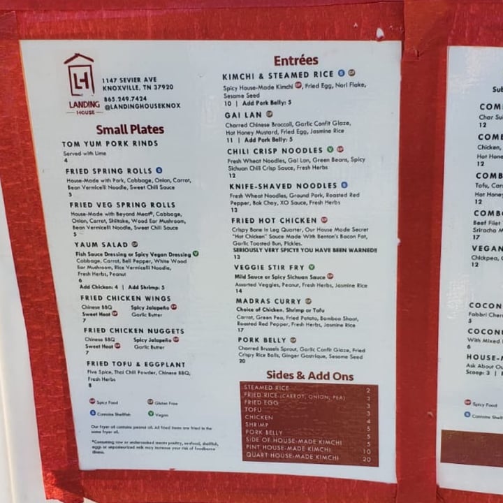 review photo of Landing House Veggie stir fry shared by @forksandplants on 02 Apr 2021 - review