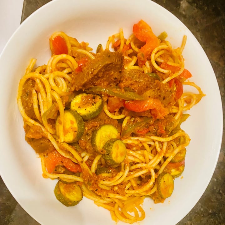 photo of Let's Veg Spicy Vegan Chourizo Pasta shared by @mg94 on  17 Jul 2021 - review
