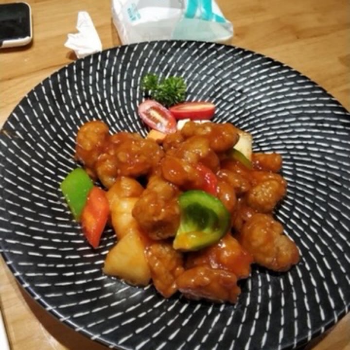 review photo of Mingsheng Vegetarian Restaurant Vegetarian sweet and sour pork shared by @cinnamonwolf on 27 Jun 2020 - review