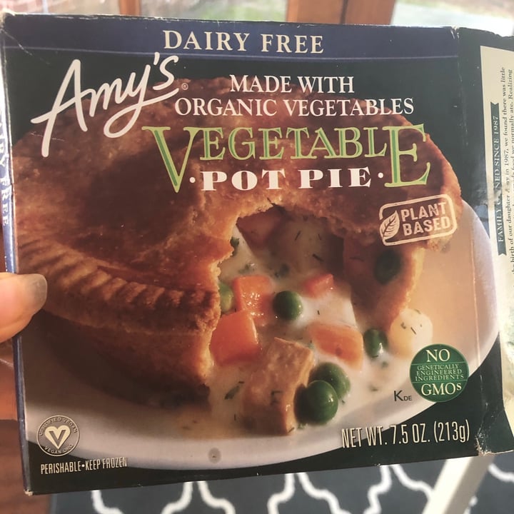 photo of Amy’s Dairy Free Vegetable Pot Pie shared by @llamasluvthis on  25 May 2020 - review