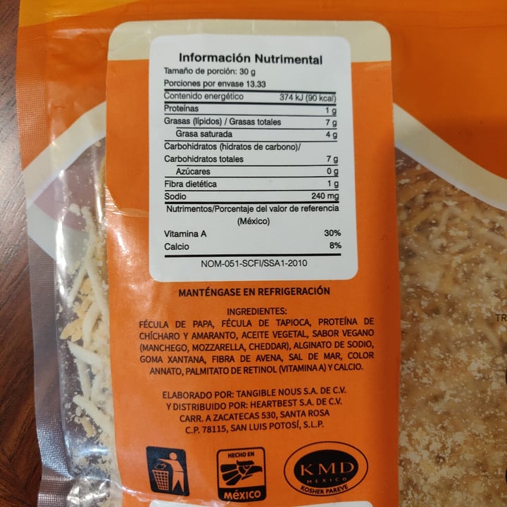 review photo of Heartbest Vegicheez Tres Quesos shared by @jorgecesar on 30 Jul 2020 - review
