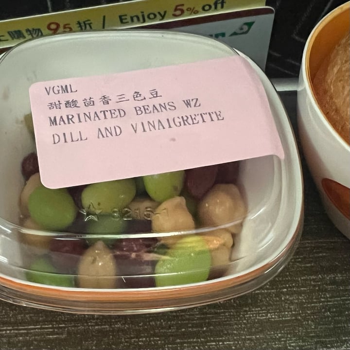 review photo of eva airlines MARINATED BEANS DILL AND VINAIGRETTE shared by @cave-tranquil on 11 Oct 2022 - review