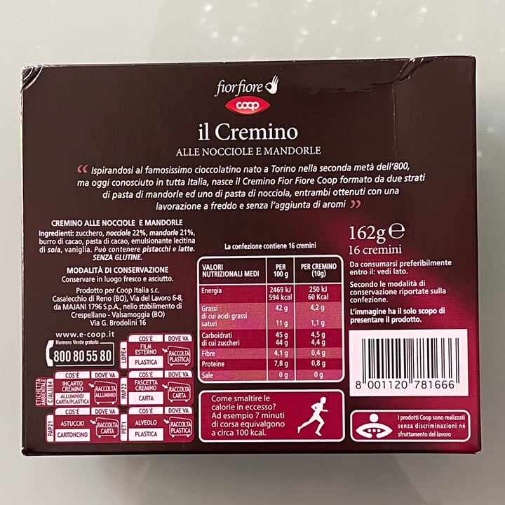 review photo of Coop Cremino Nocciole E Mandorle shared by @saraveggy on 27 Apr 2022 - review