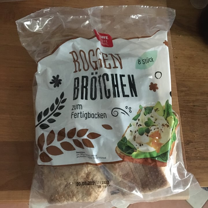 photo of REWE Beste Wahl Roggen Brötchen shared by @marioso on  30 Aug 2021 - review