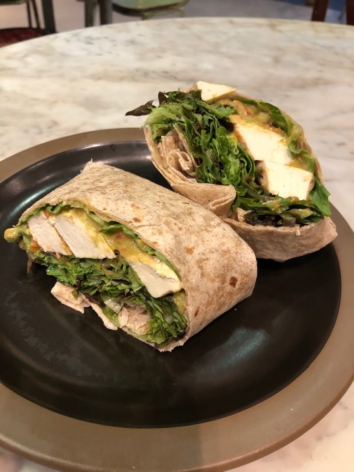 photo of The Living Cafe Wholemeal Tofu & Guacamole Wrap shared by @healthywithakriti on  30 Jan 2020 - review