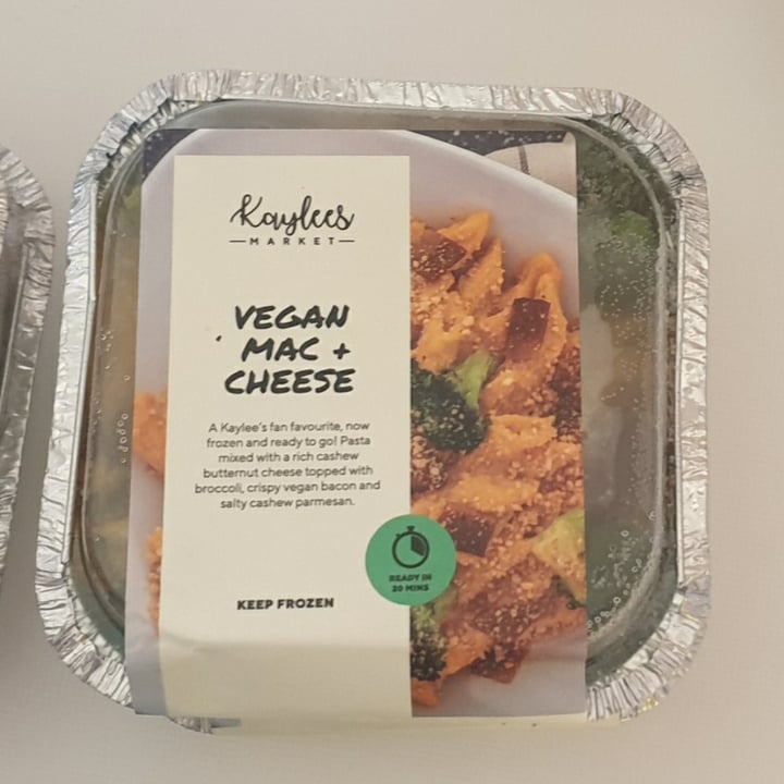 photo of Kaylees market Vegan Mac + Cheese shared by @compassionate1candy on  23 Feb 2022 - review