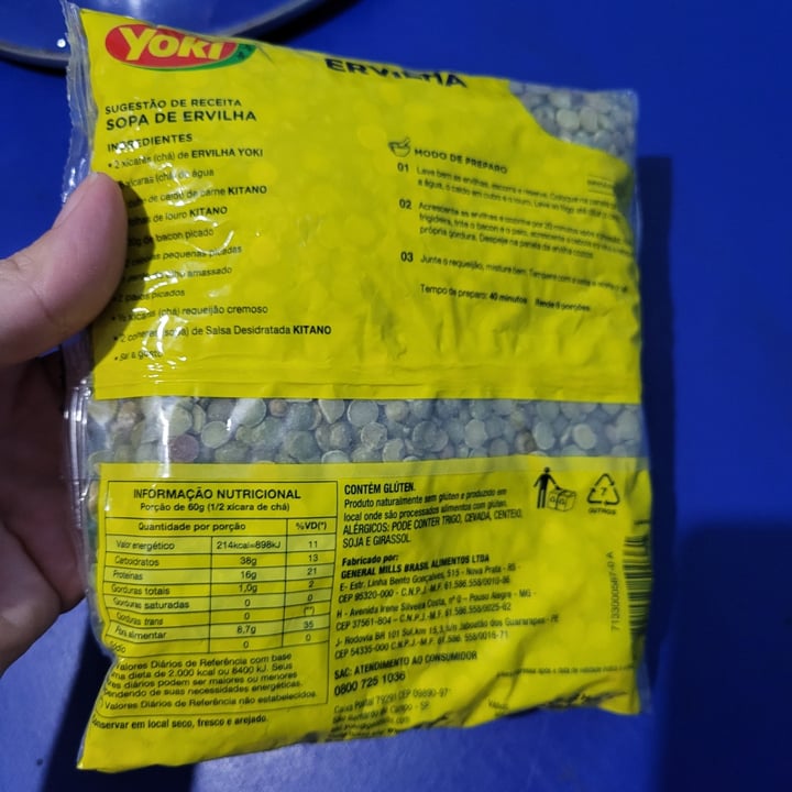 review photo of Yoki Ervilha verde shared by @grazibroch on 12 May 2022 - review