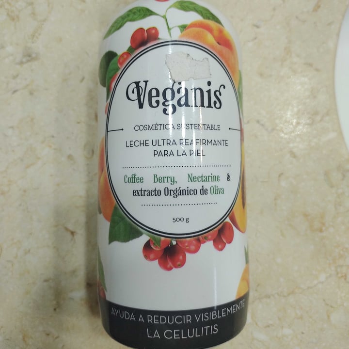 review photo of Veganis LECHE ULTRA REAFIRMANTE PARA LA PIEL Coffe Berry, Nectarine, extracto Orgánico de Oliva shared by @marfasciolo on 01 Nov 2021 - review