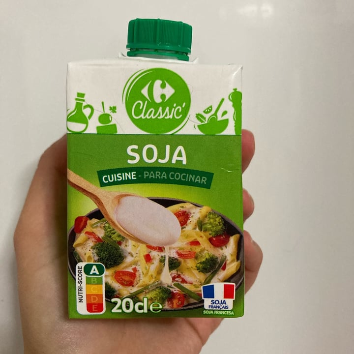 photo of Carrefour Classic Soja Cream shared by @veganwildce on  02 Oct 2021 - review