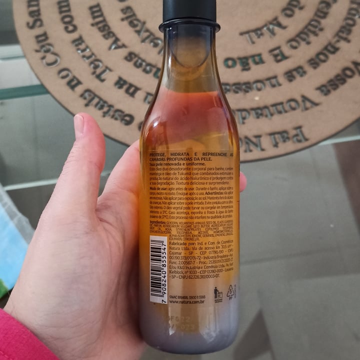 review photo of Natura Óleo Duo Para Banho Tukumã shared by @elisaboari on 24 Aug 2022 - review