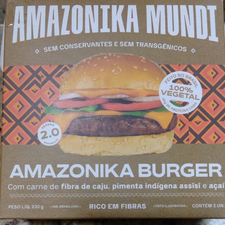 photo of Amazonika mundi Hambúrguer de carne de caju shared by @pmbfaria on  11 Aug 2022 - review