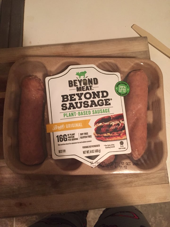 photo of Beyond Meat Beyond Sausage Brat Original  shared by @snailisfast on  28 Jan 2020 - review