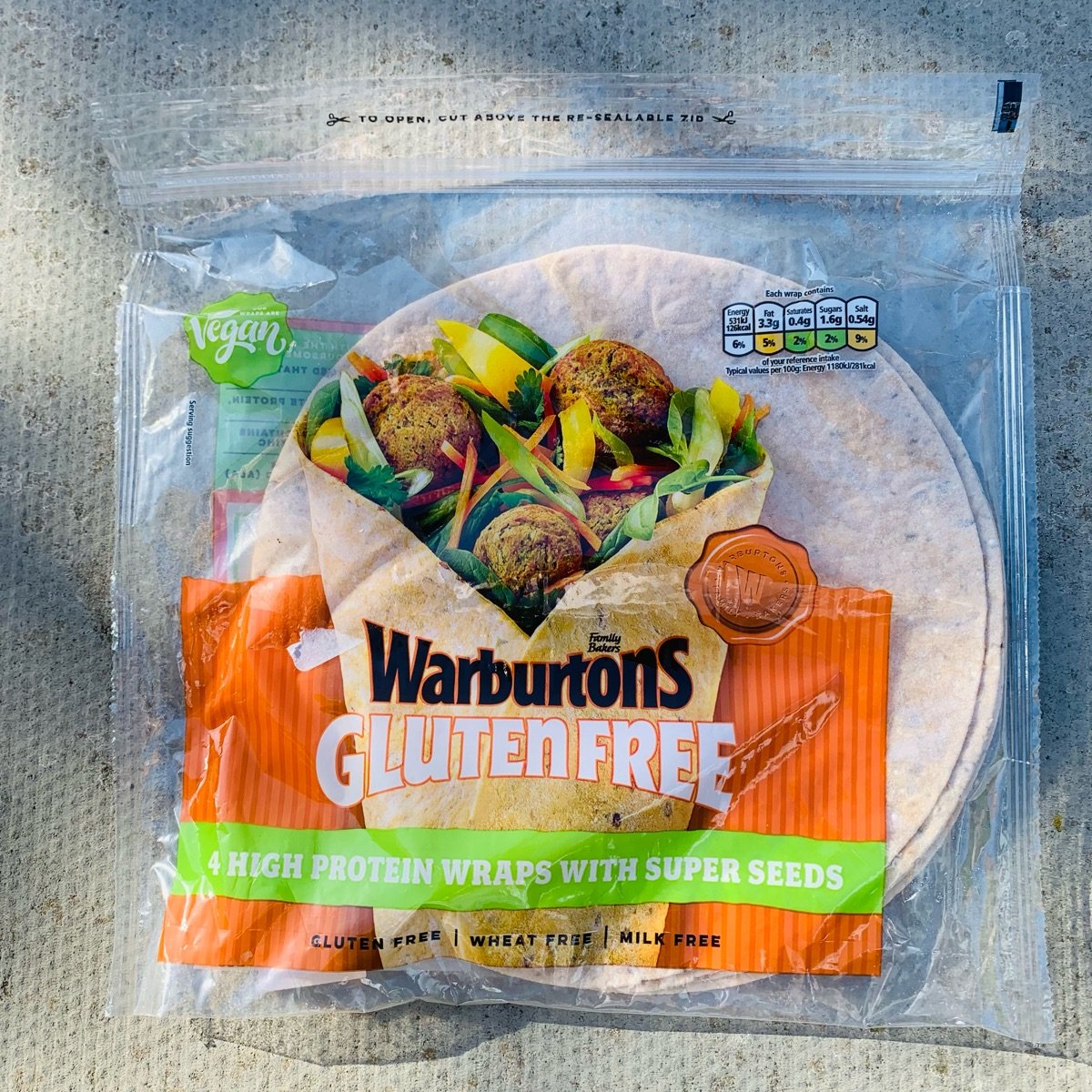 Warburtons Gluten Free High Protein Wraps With Super Seeds Reviews
