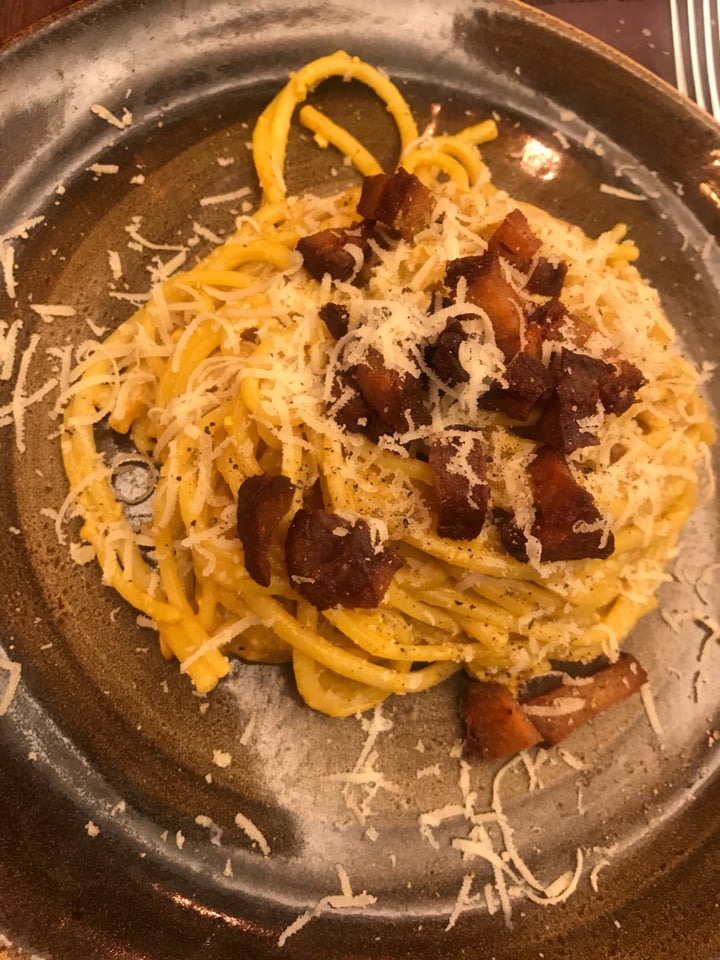 review photo of Rifugio Romano Vegan Carbonara shared by @cucinavegan on 18 Feb 2020 - review
