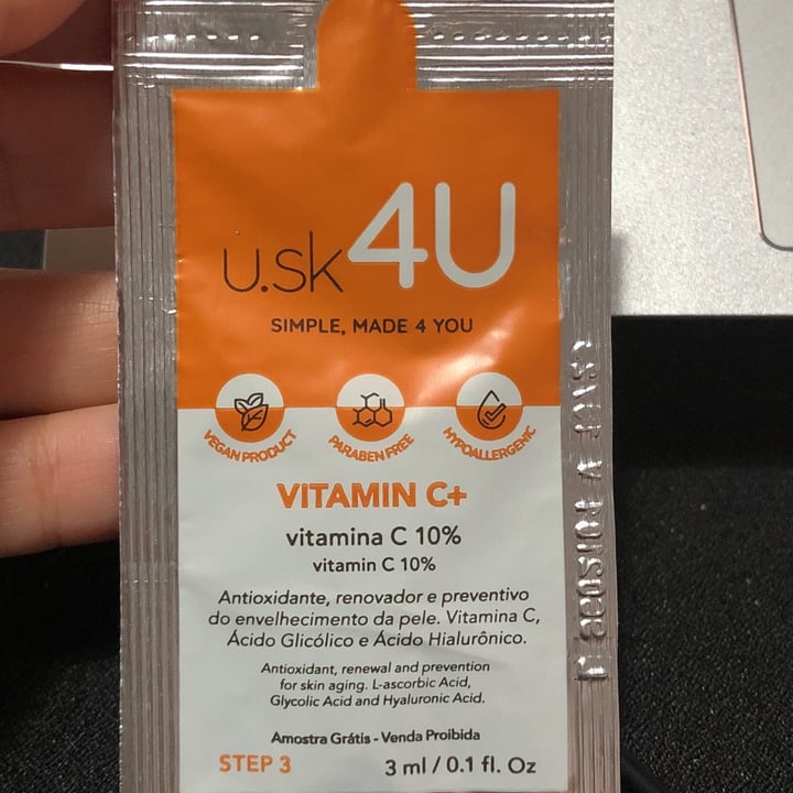 review photo of U.sk 4U Vitamina C 10% shared by @rchls on 15 Oct 2022 - review