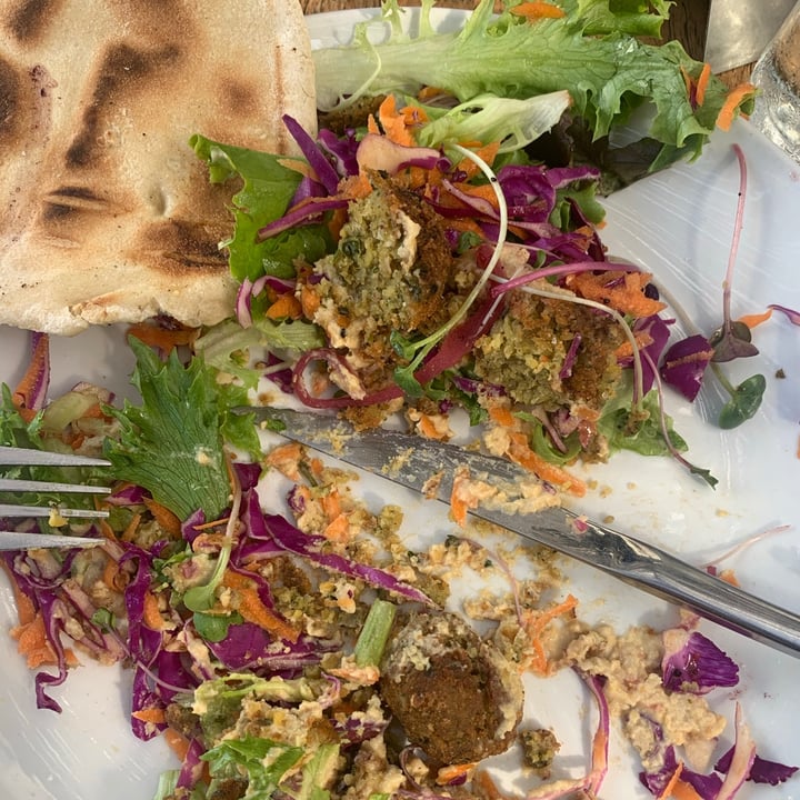 photo of The Courtyard Café Vegan Falafel Pita shared by @meganhaskis on  26 Apr 2021 - review