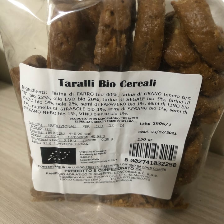 photo of Beppe Concordia Taralli Bio Cereali shared by @alicesac on  01 Dec 2021 - review