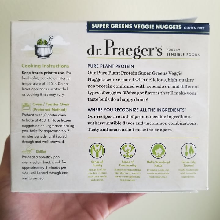 photo of Dr. Praeger's Super Greens Veggie Nuggets shared by @tracyrocks on  29 Jan 2022 - review