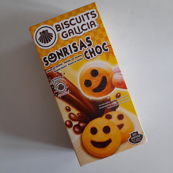 photo of Biscuits Galicia Galletas Sonrisas con Chocolate shared by @horribla on  24 Jul 2021 - review