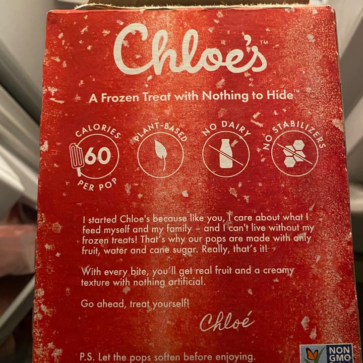 photo of Chloe’s Pops  Strawberry Pop shared by @dlynn1921 on  05 Aug 2021 - review