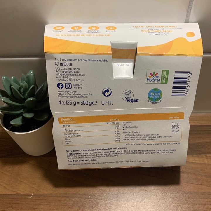 photo of Alpro Creamy & Sweet Caramel Plant-Based Dessert shared by @tattooedtilly95 on  25 Jan 2021 - review
