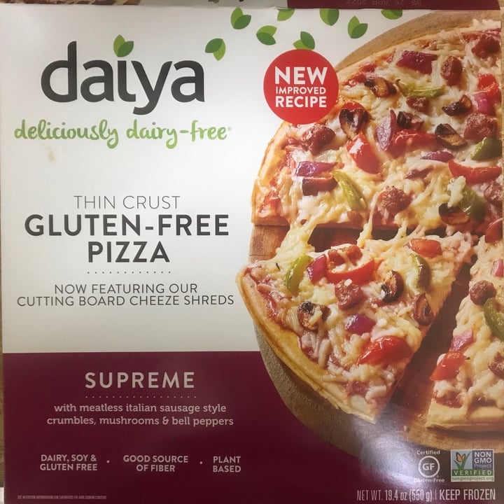 photo of Daiya Gluten Free Supreme Pizza shared by @kanderson5 on  28 Jun 2021 - review
