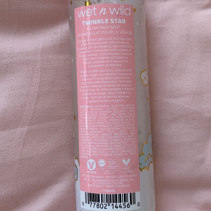 review photo of Wet n Wild Beauty Little Twin Stars Glow Face Mist shared by @lychee on 19 Dec 2021 - review