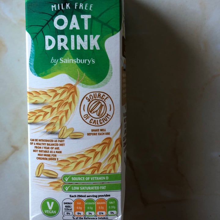photo of Sainsbury's Oat Drink shared by @jasonb01 on  07 Jul 2020 - review