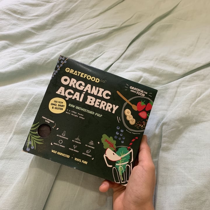 review photo of Gratefood CO Organic Acai Berries Unsweetened shared by @dinaishealthyaf on 16 Apr 2020 - review