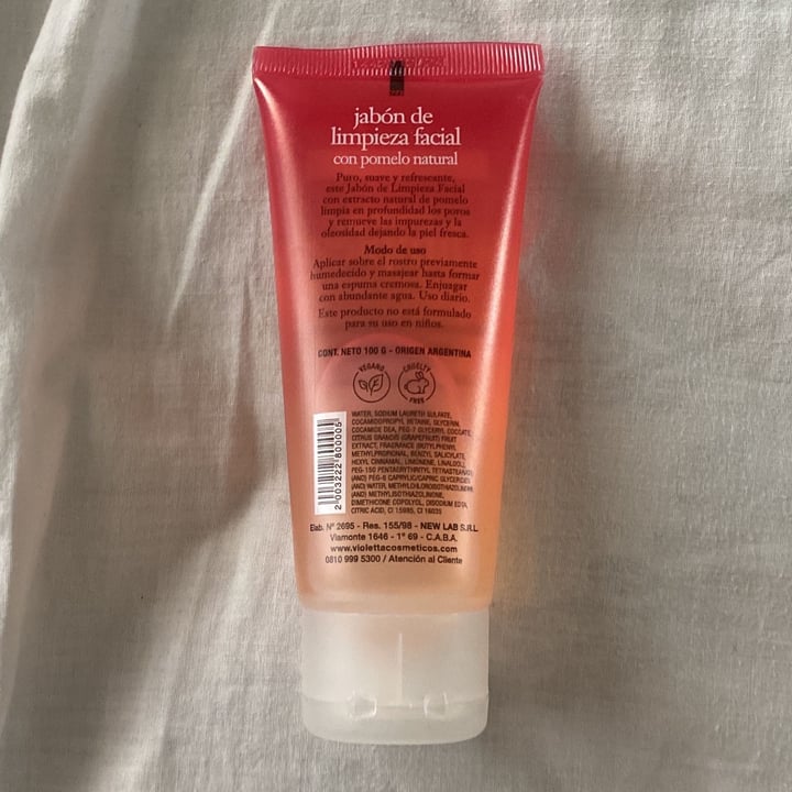 photo of Violetta cosméticos Jabon De Limpieza Facial shared by @veggihallows on  16 Feb 2022 - review