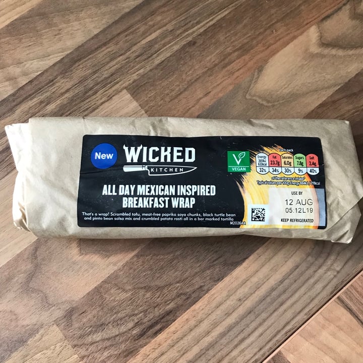 photo of Wicked All Day Mexican Inspired Breakfast Wrap shared by @charliejones1 on  10 Aug 2021 - review