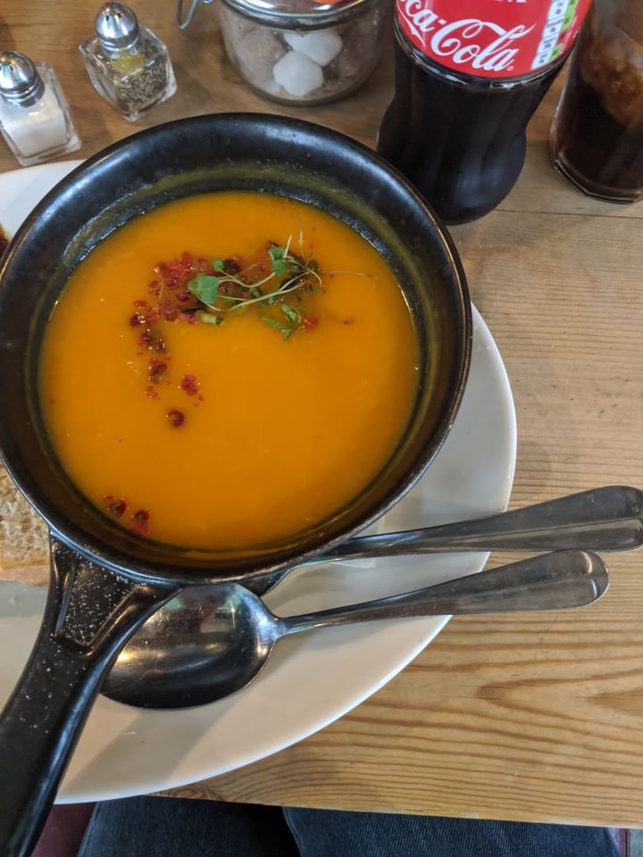review photo of Bill's Welwyn Garden City Restaurant Sweet Potato And Ginger Soup shared by @annaefenton on 05 Jan 2020 - review