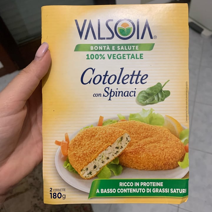 photo of Valsoia Cotolette con spinaci shared by @camirtina on  16 Oct 2022 - review