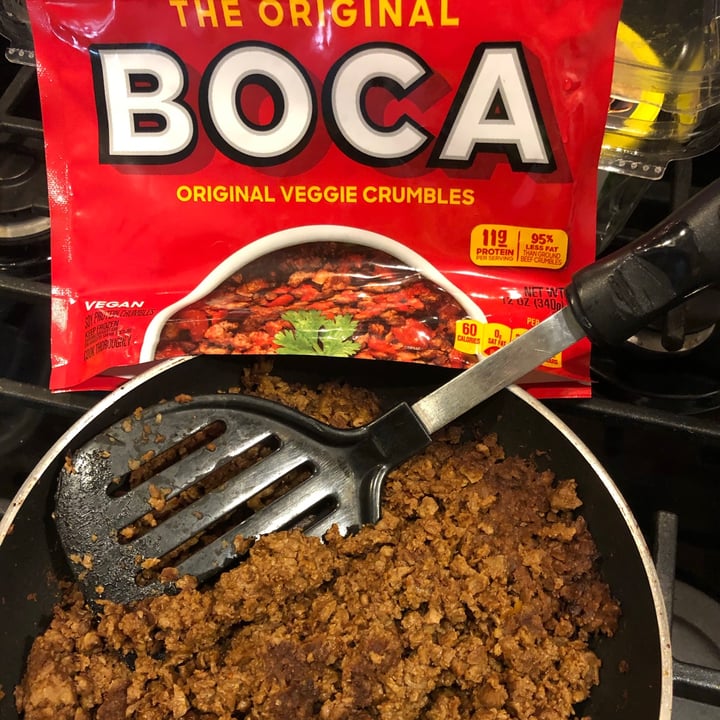 review photo of BOCA Original Veggie Crumbles shared by @mariadelpaso on 13 Oct 2020 - review