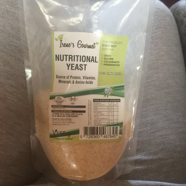 photo of Irene's Gourmet Nutritional Yeast shared by @nikkiturck on  14 Aug 2020 - review