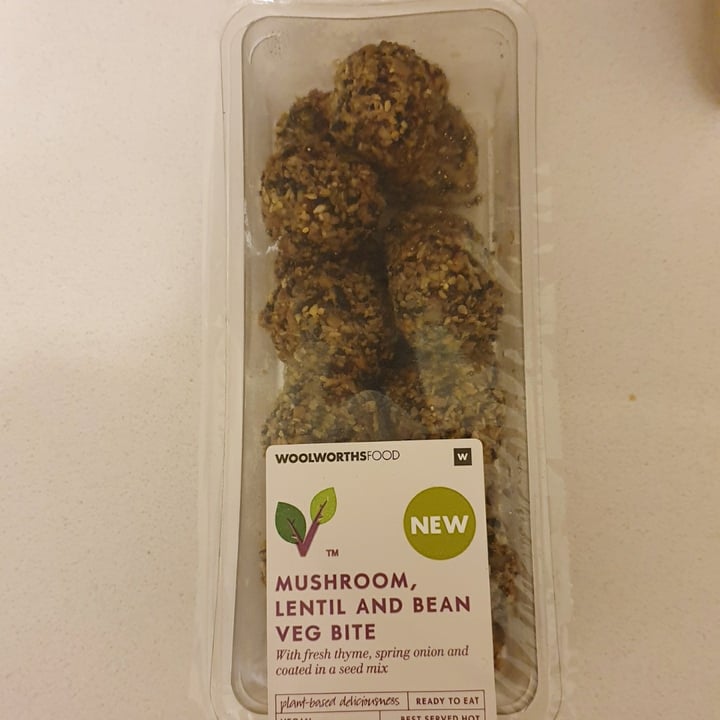 photo of Woolworths Food Mushroom, lentil, and bean veg bite shared by @compassionate1candy on  17 Jul 2021 - review