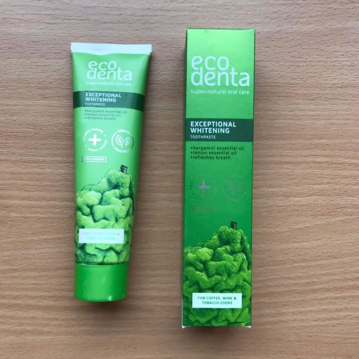 photo of ecodenta exceptional whitening tootpaste shared by @eml on  09 Dec 2022 - review