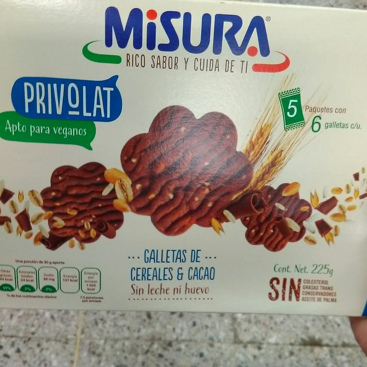 photo of Misura Galletas de Cereales y cacao - Privolat shared by @gdc on  23 Nov 2020 - review