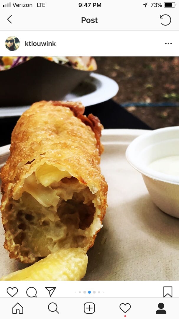 photo of Root to Rise Kitchen Mac And Cheese Eggrolls shared by @katiewink on  03 Sep 2018 - review