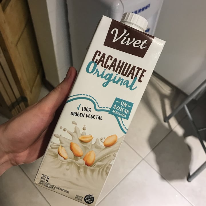 photo of Vívet Leche de Cacahuate sabor Original Sin Azúcar shared by @jordanavegana on  24 Dec 2020 - review