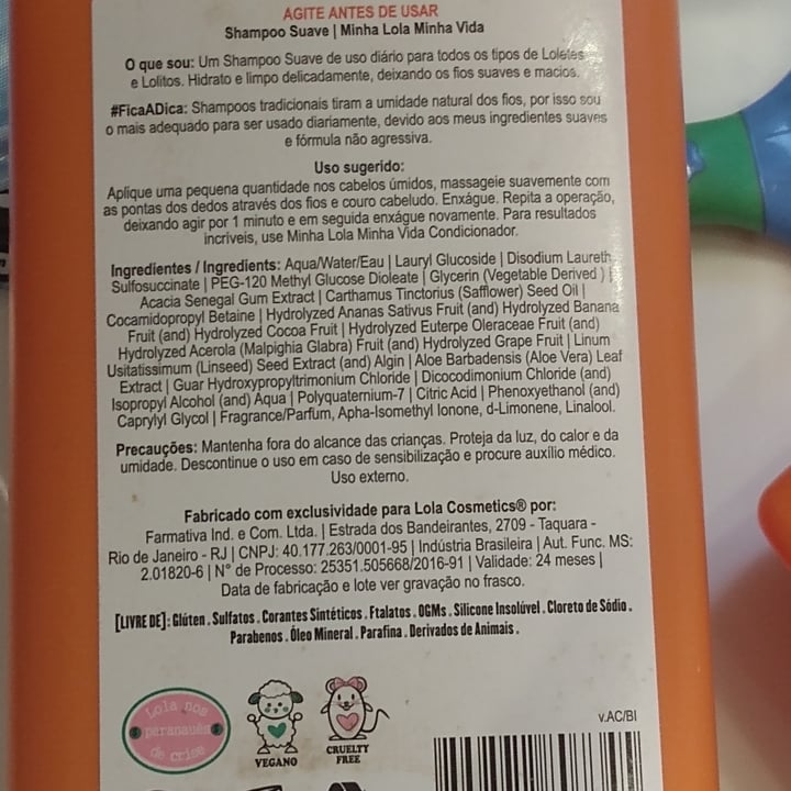 photo of Lola Cosmetics Condicionador Minha Lola Minha Vida shared by @edoliver on  07 May 2022 - review