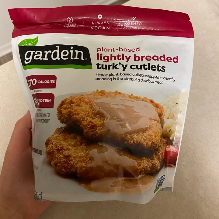 review photo of Gardein Turk’y cutlets shared by @jordynbuquicchio on 21 Mar 2022 - review