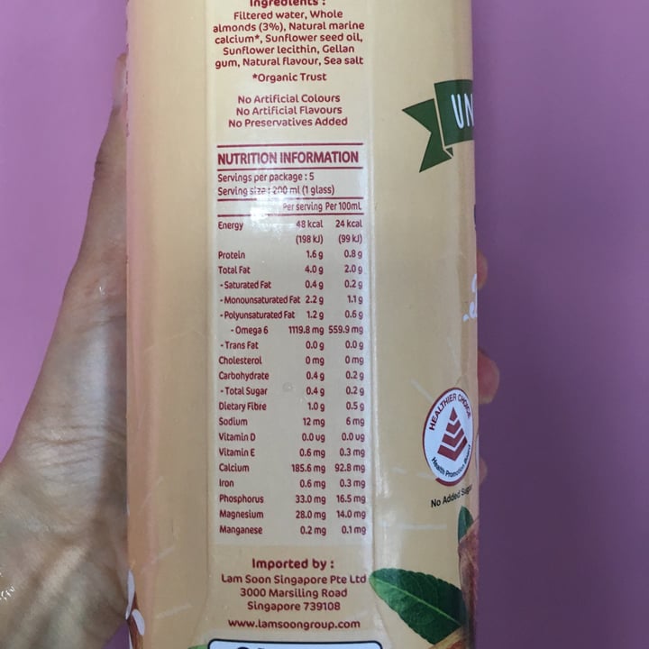 photo of UFC Almond Milk Unsweetened shared by @akanksha-r on  03 Jun 2021 - review