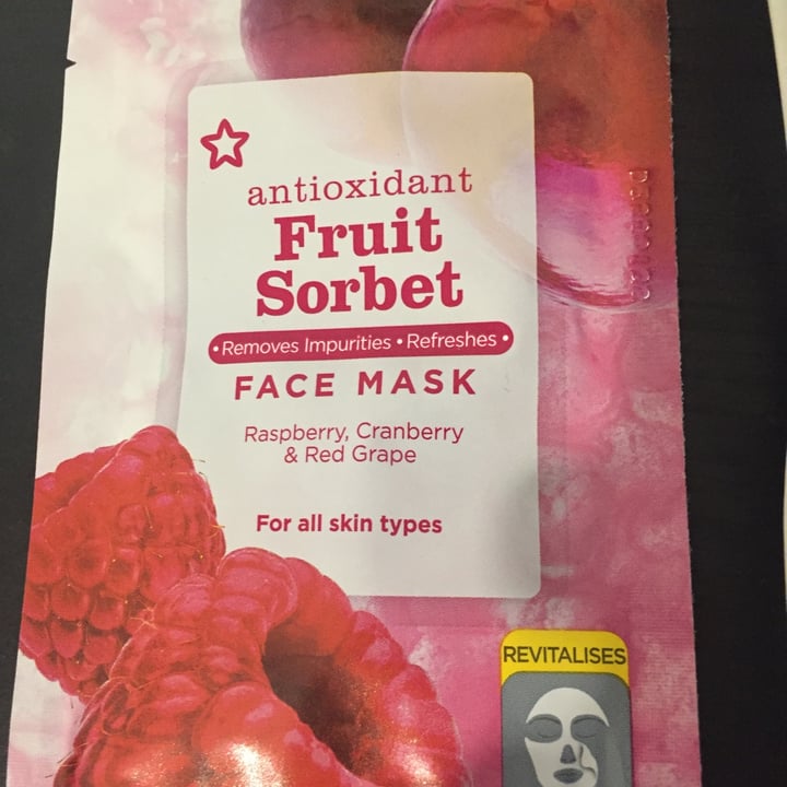 Superdrug Store plc Fruit sorbet facemask Review abillion