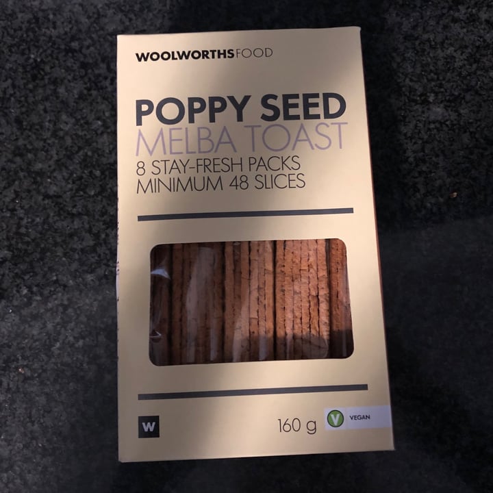photo of Woolworths Food Poppy Seed Melba Toast shared by @mimi2308 on  25 Jul 2020 - review
