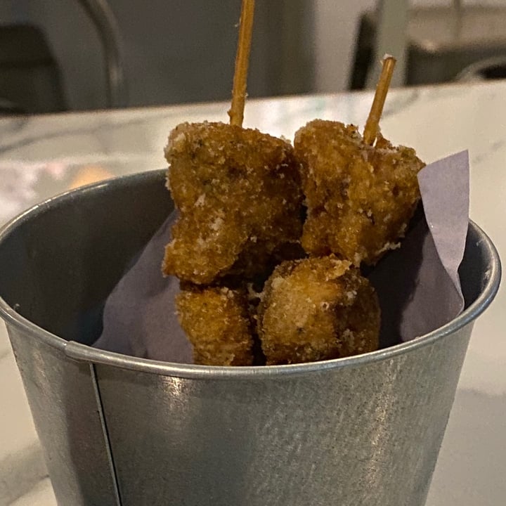 photo of The Clef Cafe Fried mushroom skewers shared by @pomwei on  24 Aug 2021 - review