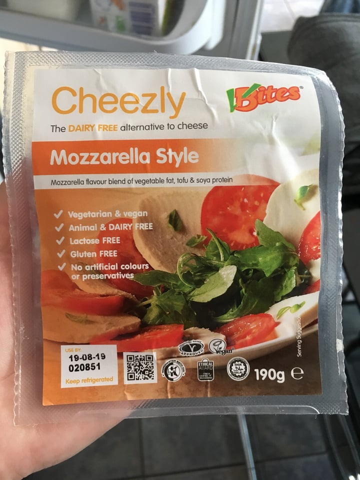 photo of VBites Dairy-Free Mozzarella Cheezly shared by @louievarley on  02 Jul 2019 - review