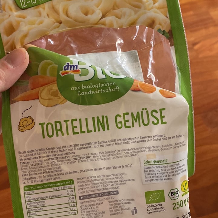 review photo of dmBio Tortellini Gemüse shared by @fridina on 14 Oct 2022 - review