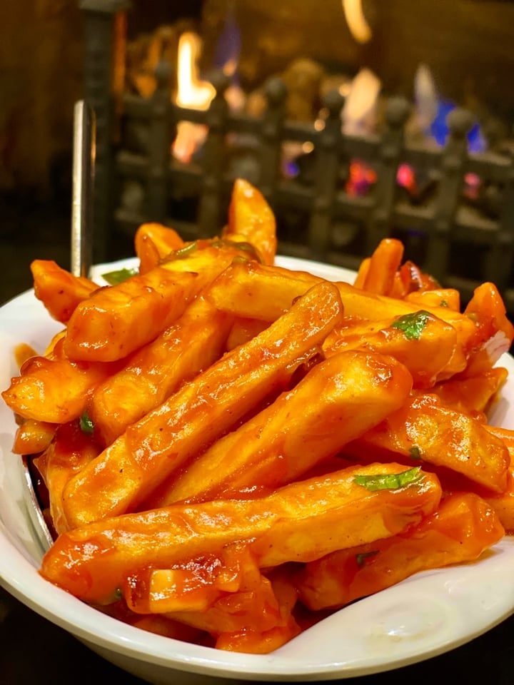 photo of Indigo Restaurant Leicester Chilli Chips shared by @myveganfoodguide on  12 Jan 2020 - review